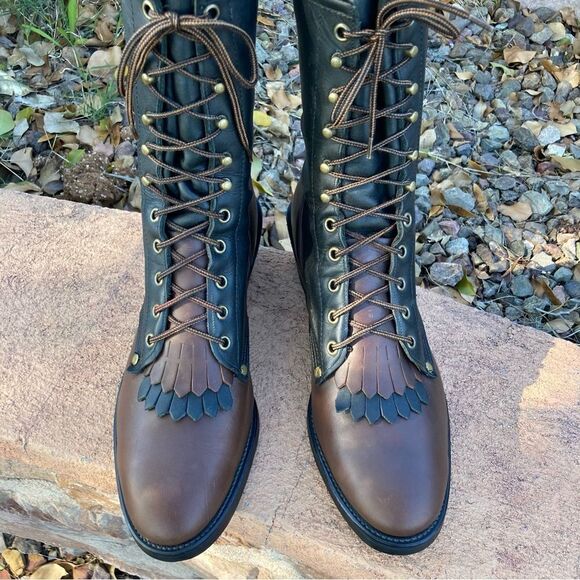 Texas Lace-Up Kiltie Boot - Picture 6 of 8